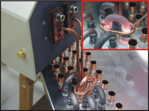 Batterie de condensation à souder pour réfrigérateur